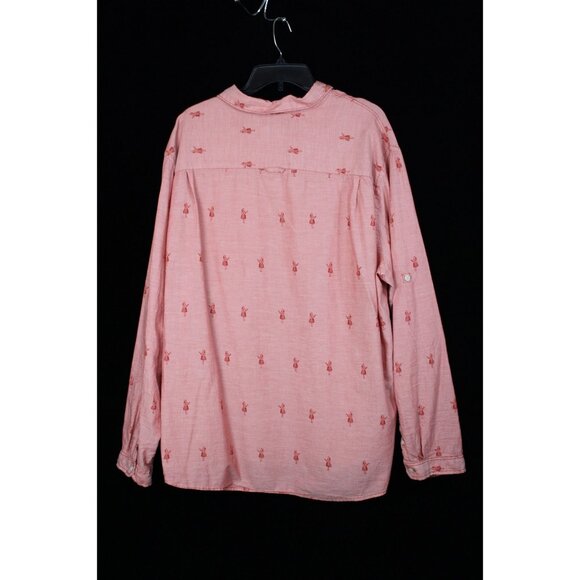 Mossimo Supply Co. Mens Pink Button-Up Shirt W/ Red Pattern Size XXL - Picture 4 of 4